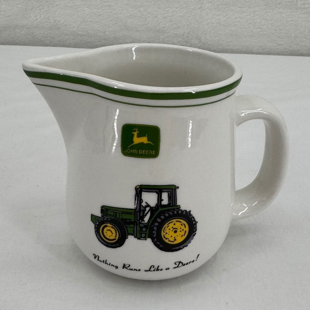 Vintage John Deere Ceramic Creamer by Gibson Designs Nothing Runs Like a Deere